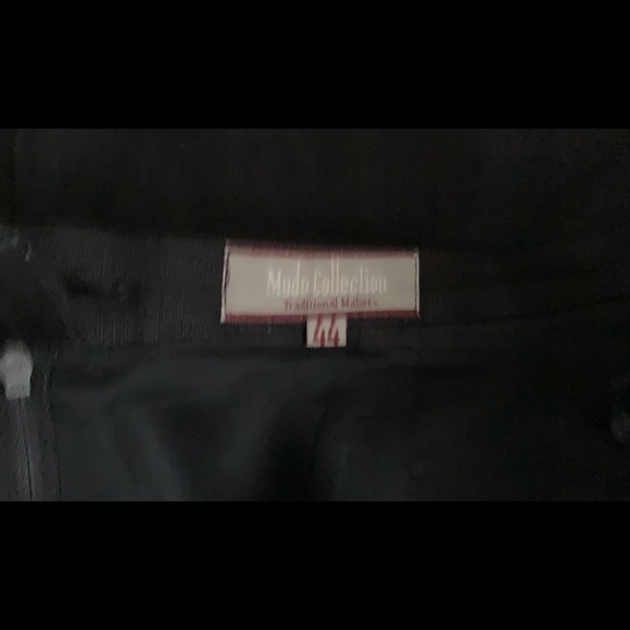 Black 100% linen mini pencil skirt over the knee Eur 44 US 10-12 - Picture 7 of 12